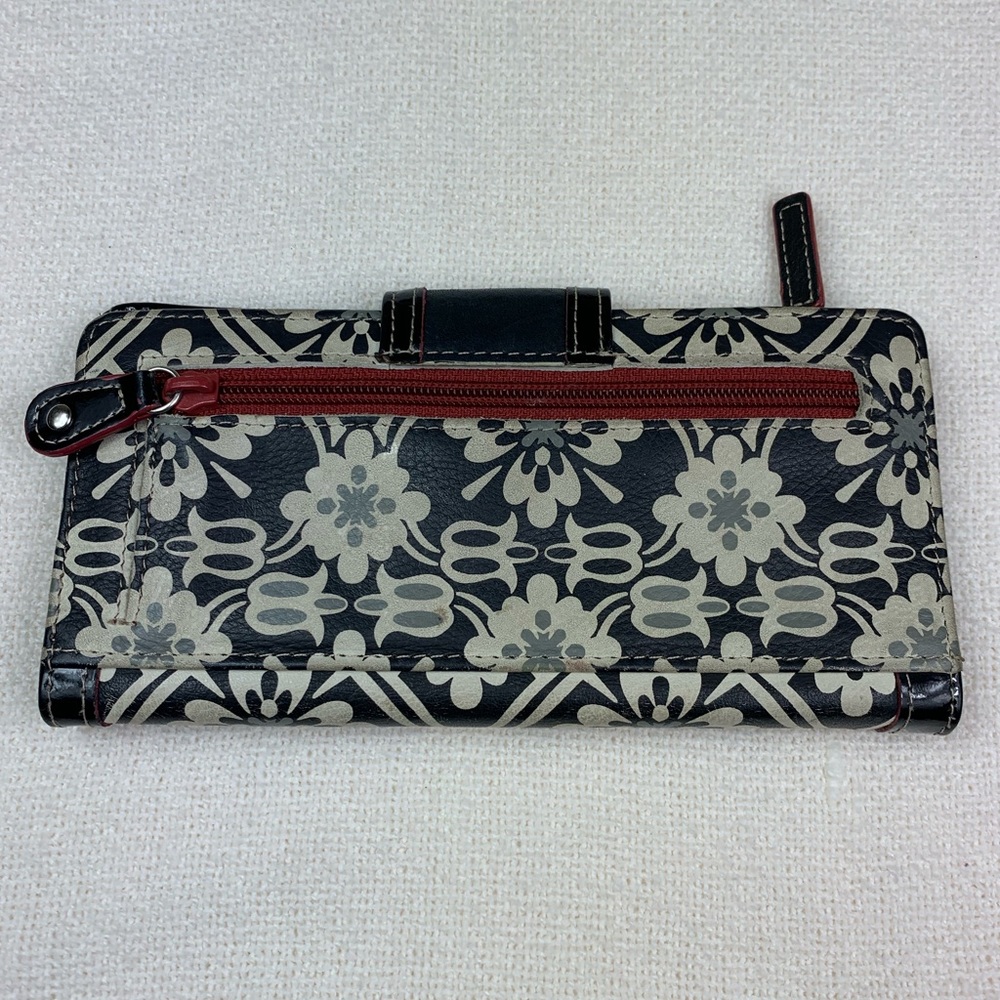 Fossil Floral Print Snap Button Wallet - image 2